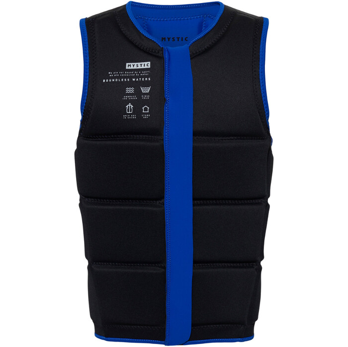 2024 Mystic Mnner Star Front Zip Wake Impact Vest 35005.240245 - Blue